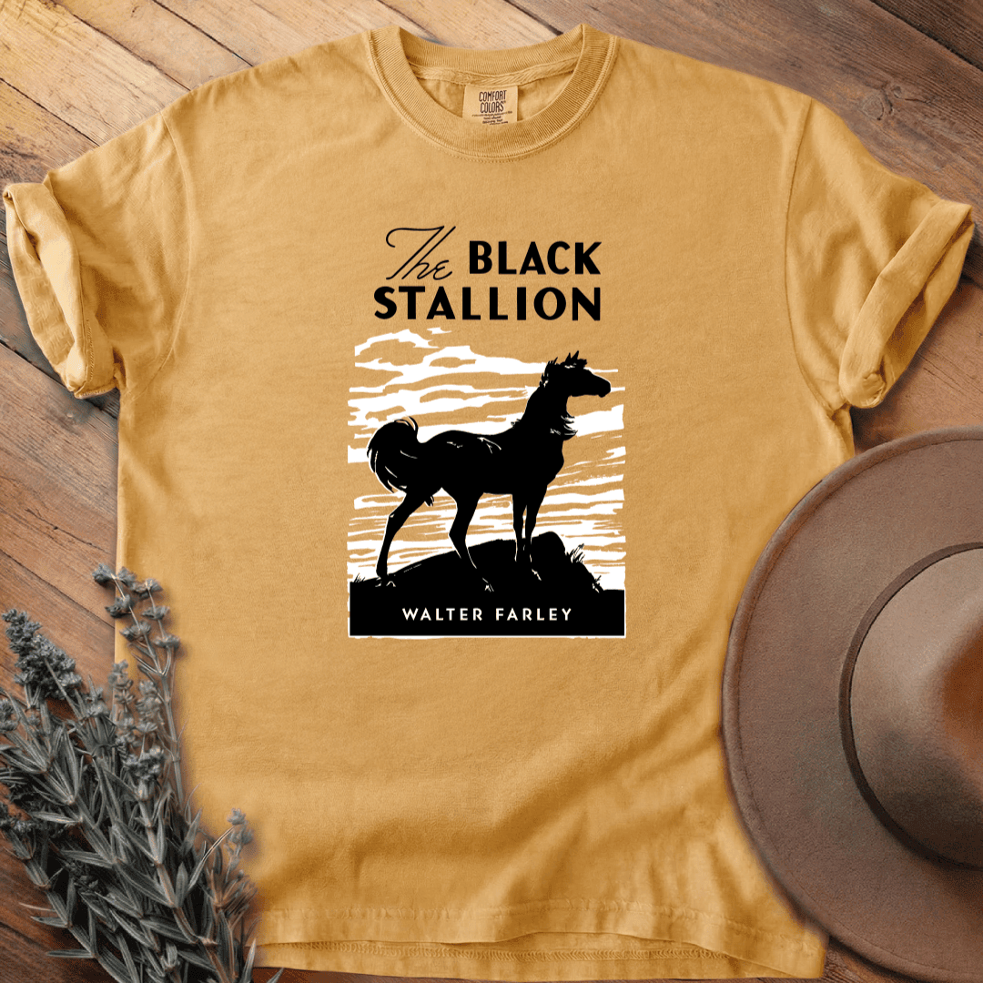 The Black Stallion Cover T-Shirt - Horse Graphic Tee - Gift for Horse Lovers - Unisex