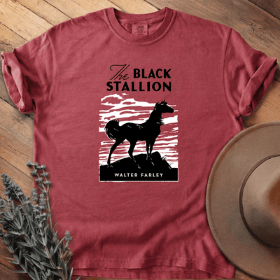 The Black Stallion Cover T-Shirt - Horse Graphic Tee - Gift for Horse Lovers - Unisex