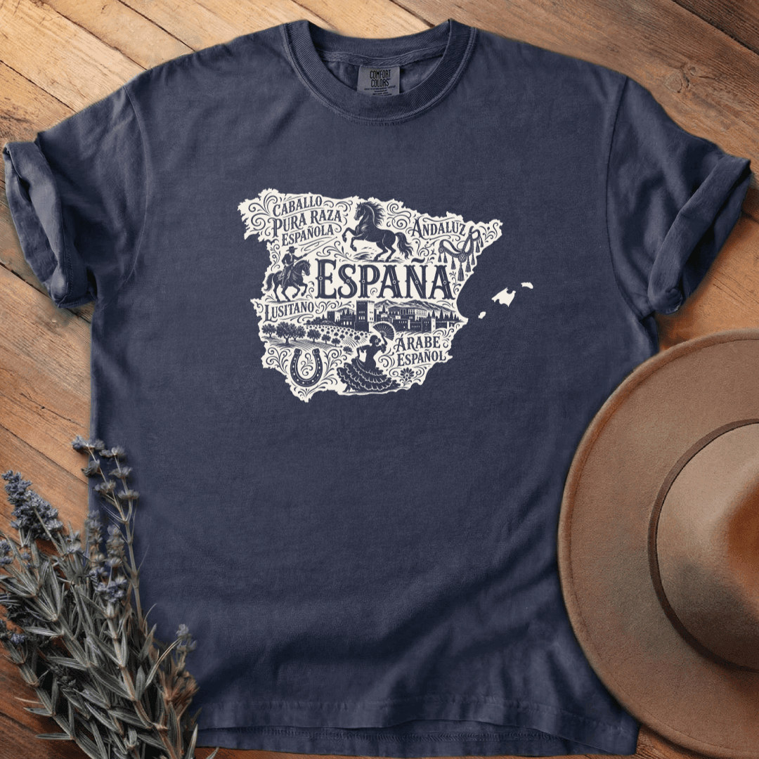 Espana & los Caballos T-Shirt - Horse Graphic Tee - Gift for Horse Lovers - Unisex