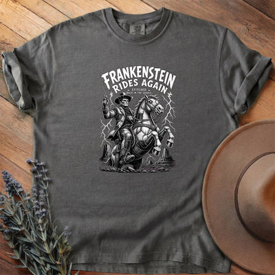 Frankenstein Rides Again T-Shirt - Horse Graphic Tee - Gift for Horse Lovers - Unisex