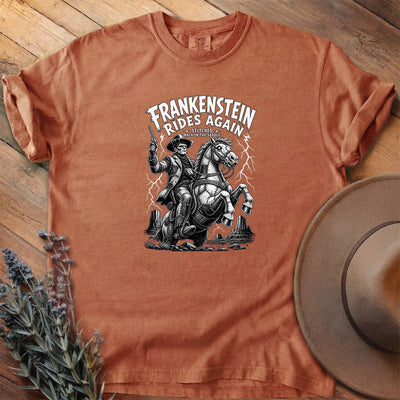 Frankenstein Rides Again T-Shirt - Horse Graphic Tee - Gift for Horse Lovers - Unisex