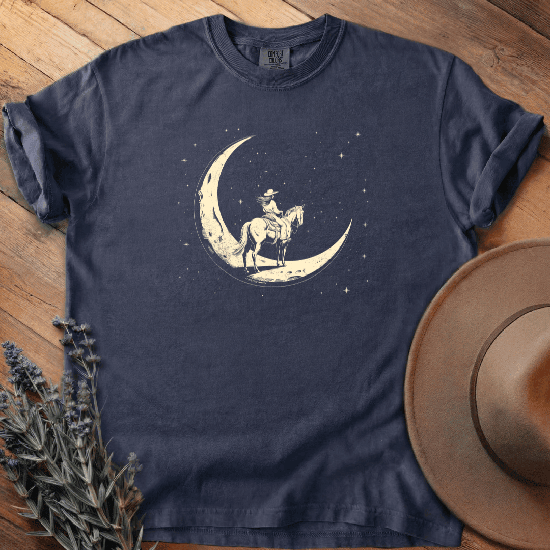 Moon Rider T-Shirt - Horse Graphic Tee - Gift for Horse Lovers - Unisex