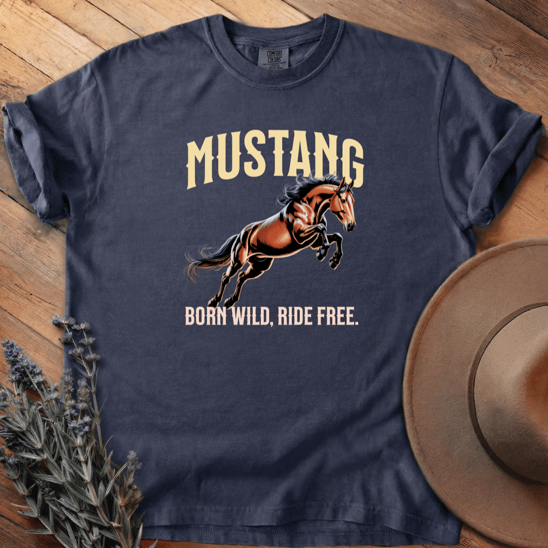 Mustang 1 T-Shirt - Horse Graphic Tee - Gift for Horse Lovers - Unisex