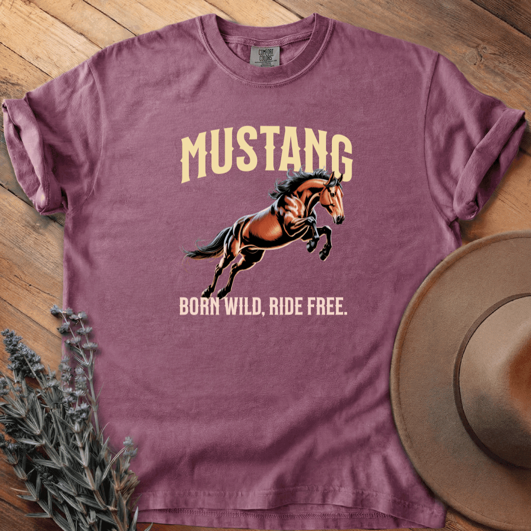 Mustang 1 T-Shirt - Horse Graphic Tee - Gift for Horse Lovers - Unisex