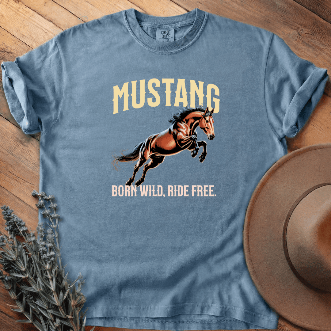 Mustang 1 T-Shirt - Horse Graphic Tee - Gift for Horse Lovers - Unisex