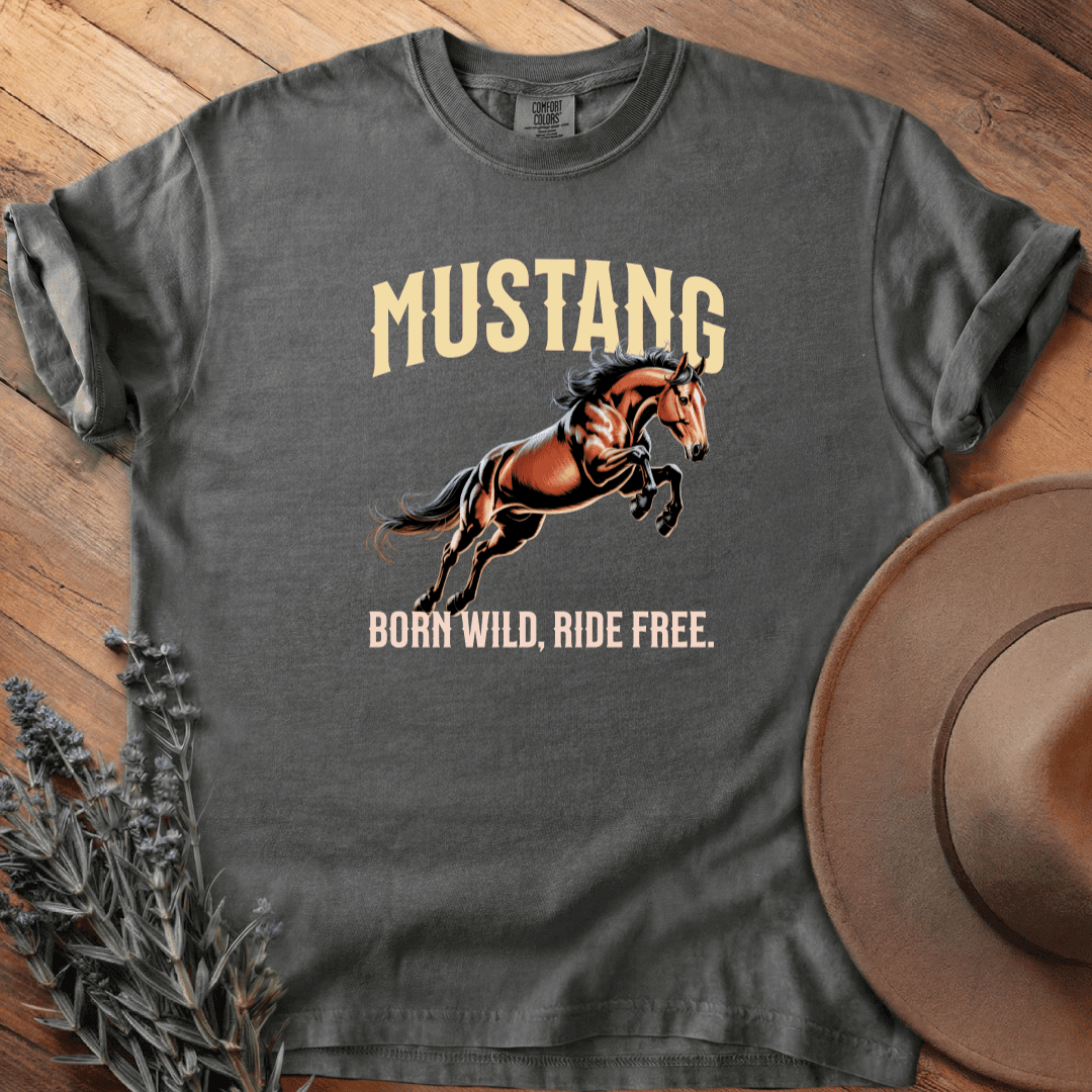 Mustang 1 T-Shirt - Horse Graphic Tee - Gift for Horse Lovers - Unisex