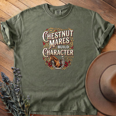 Chestnut Mare Build Character T-Shirt - Horse Graphic Tee - Gift for Horse Lovers - Unisex