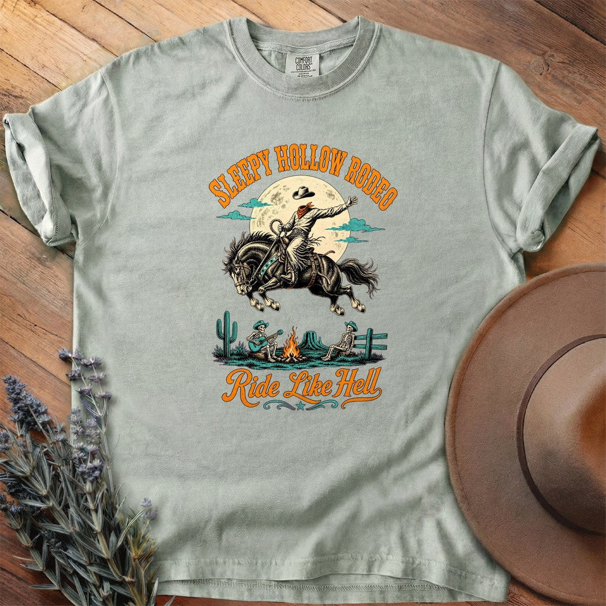 Sleepy Hollow Rodeo T-Shirt - Horse Graphic Tee - Gift for Horse Lovers - Unisex