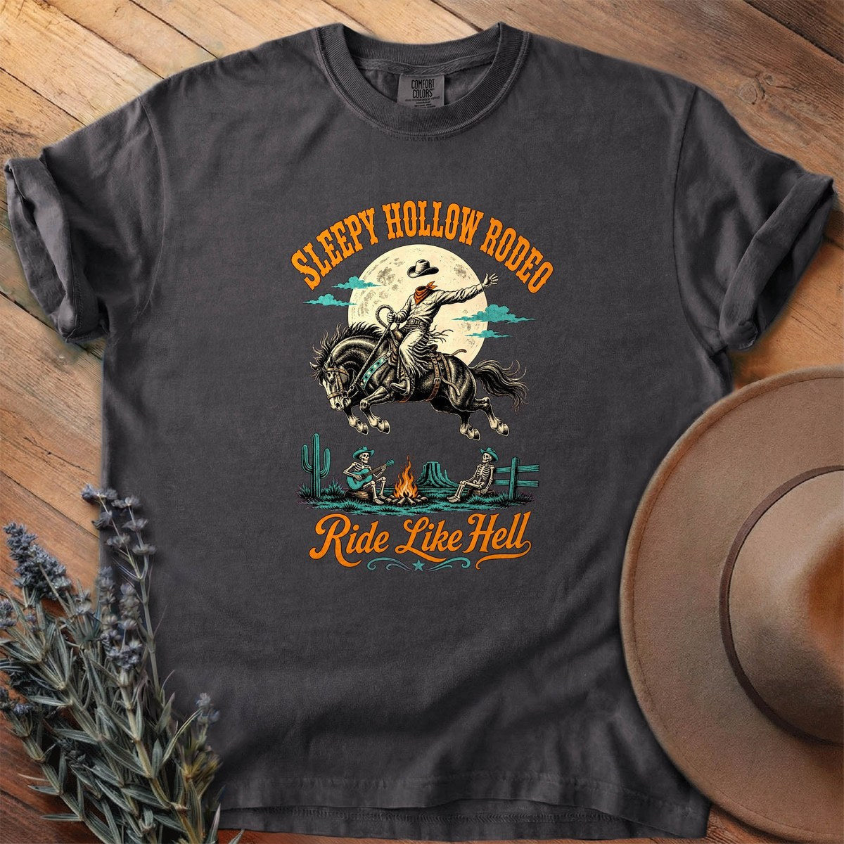 Sleepy Hollow Rodeo T-Shirt - Horse Graphic Tee - Gift for Horse Lovers - Unisex