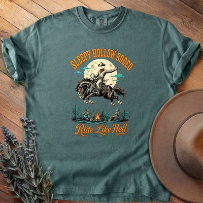 Sleepy Hollow Rodeo T-Shirt - Horse Graphic Tee - Gift for Horse Lovers - Unisex