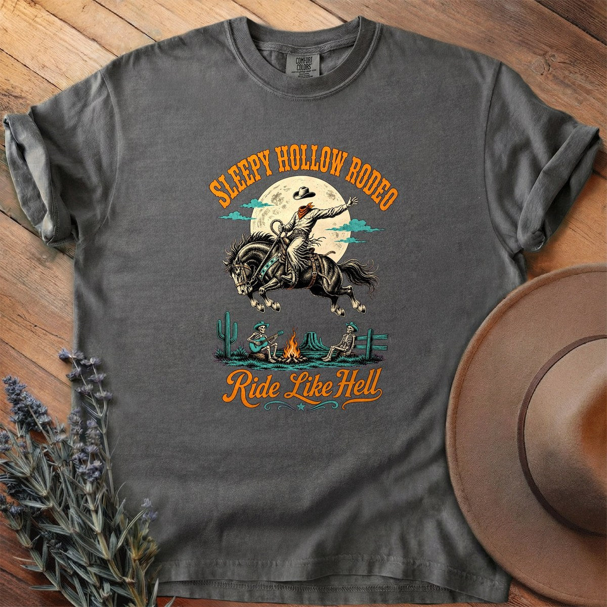 Sleepy Hollow Rodeo T-Shirt - Horse Graphic Tee - Gift for Horse Lovers - Unisex