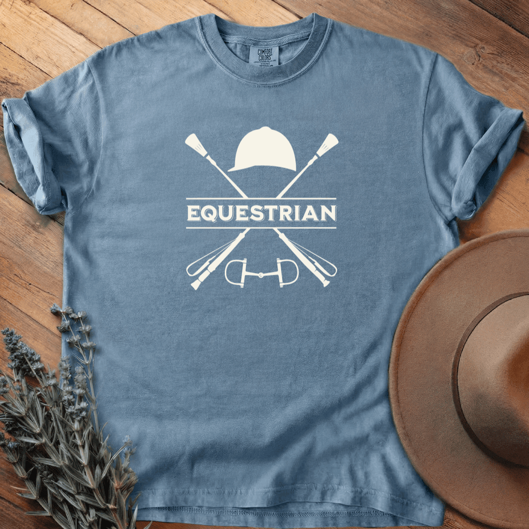 Equestrian Emblem T-Shirt - Horse Graphic Tee - Gift for Horse Lovers - Unisex