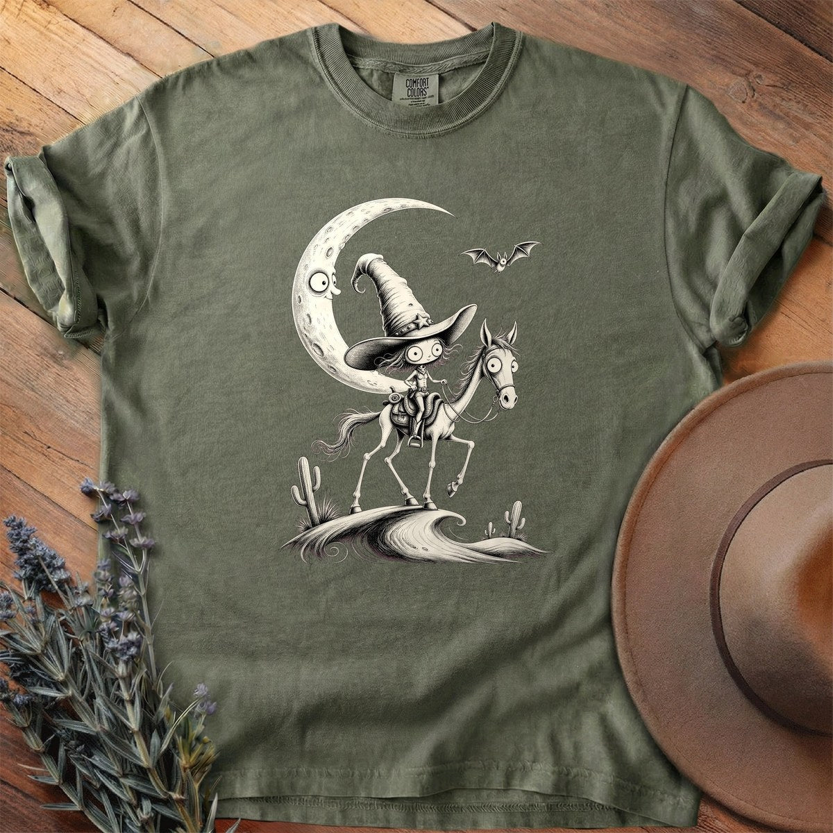 Witch Hat Trail Ride T-Shirt - Horse Graphic Tee - Gift for Horse Lovers - Unisex