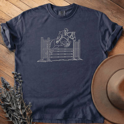 Equestrian Jump T-Shirt - Horse Graphic Tee - Gift for Horse Lovers - Unisex