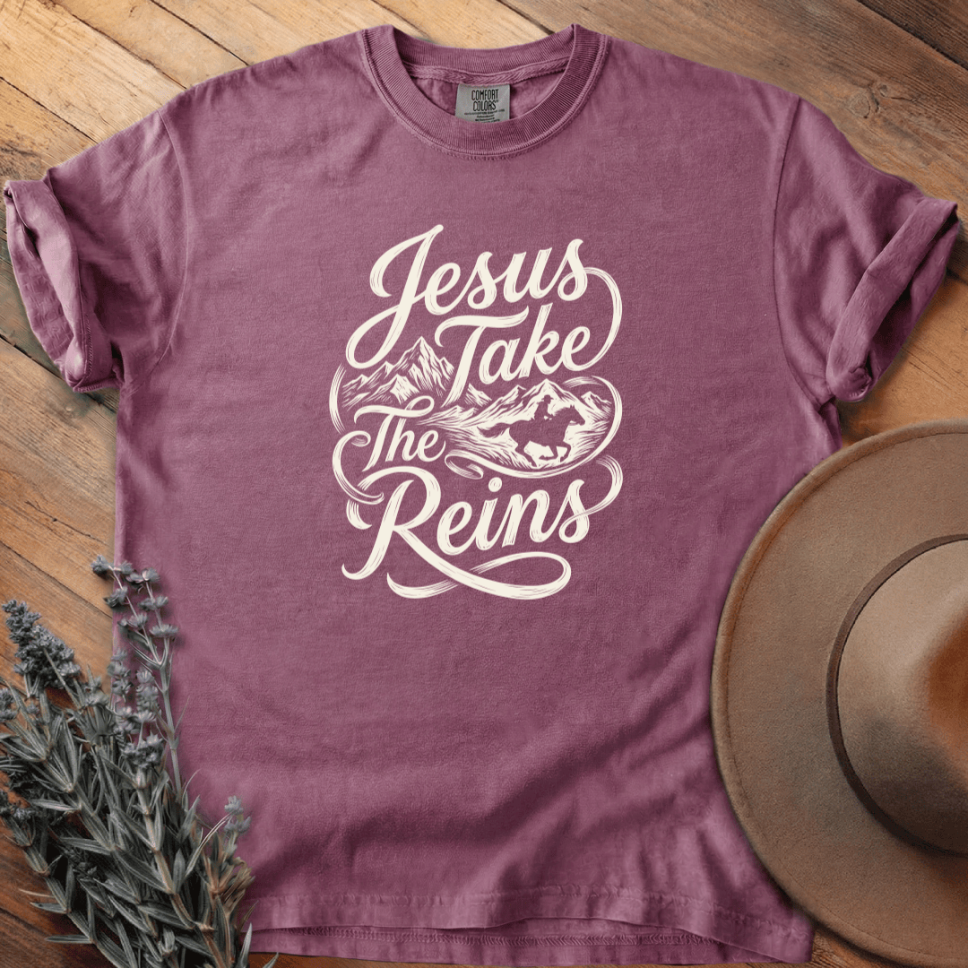 Jesus Take the Reins T-Shirt - Horse Graphic Tee - Gift for Horse Lovers - Unisex