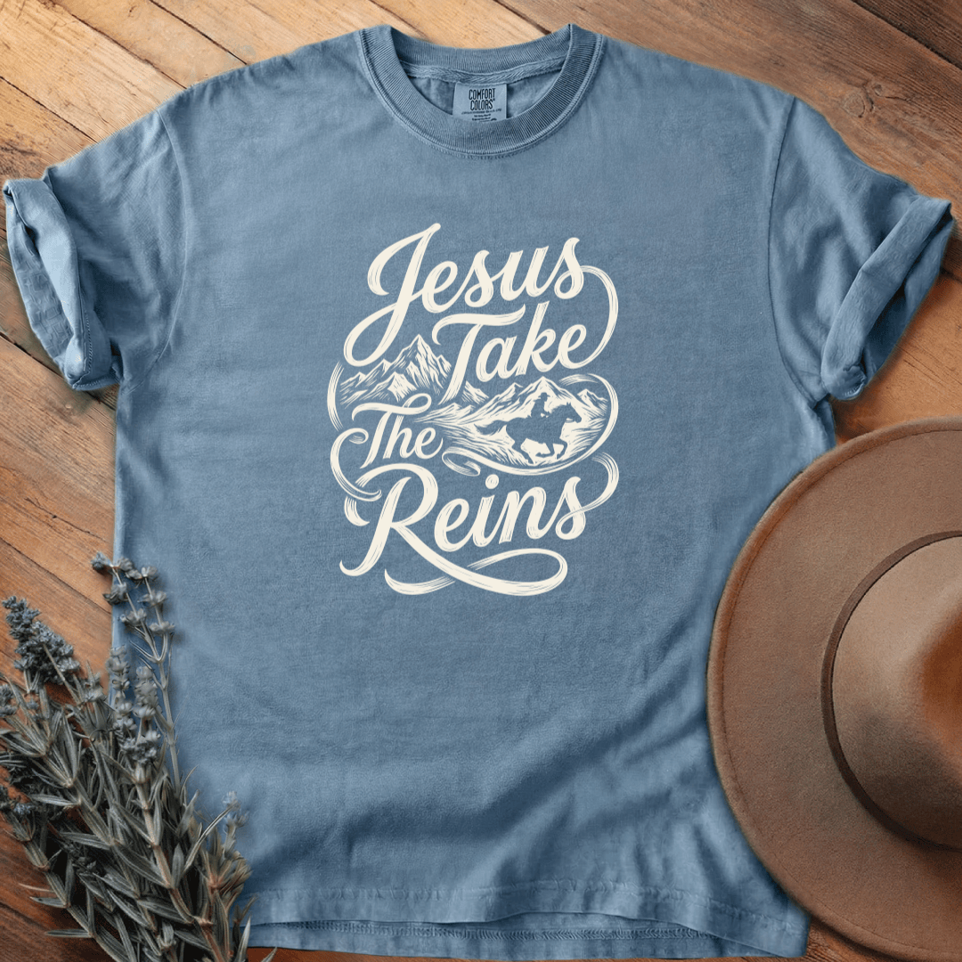 Jesus Take the Reins T-Shirt - Horse Graphic Tee - Gift for Horse Lovers - Unisex