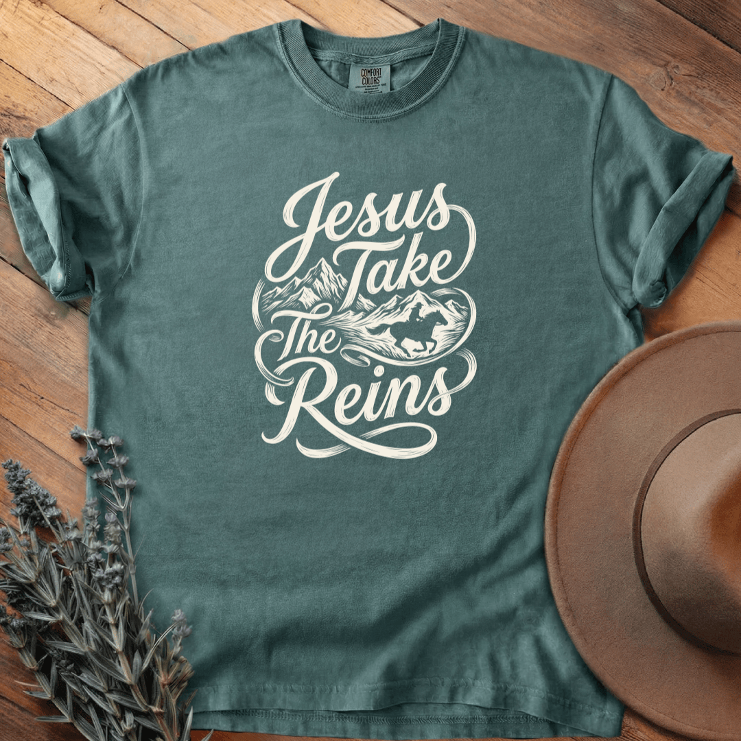 Jesus Take the Reins T-Shirt - Horse Graphic Tee - Gift for Horse Lovers - Unisex