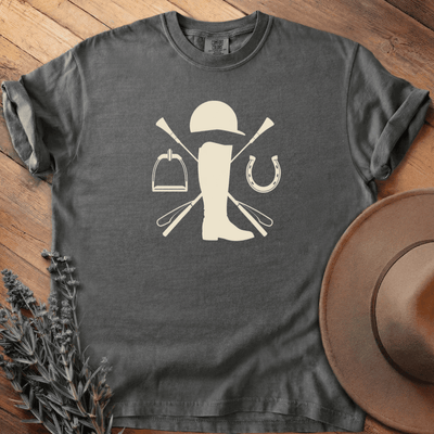 Equestrian boot T-Shirt - Horse Graphic Tee - Gift for Horse Lovers - Unisex