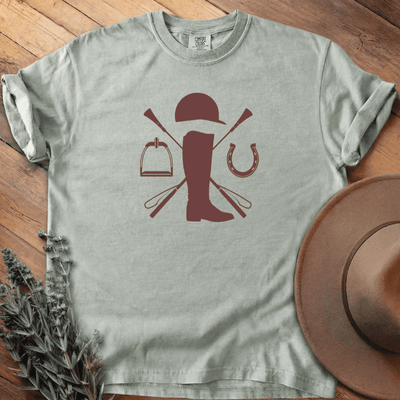 Equestrian boot T-Shirt - Horse Graphic Tee - Gift for Horse Lovers - Unisex