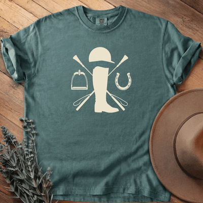 Equestrian boot T-Shirt - Horse Graphic Tee - Gift for Horse Lovers - Unisex