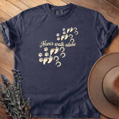 Never Walk Alone T-Shirt - Horse Graphic Tee - Gift for Horse Lovers - Unisex