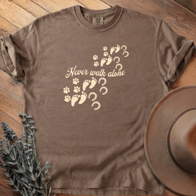 Never Walk Alone T-Shirt - Horse Graphic Tee - Gift for Horse Lovers - Unisex