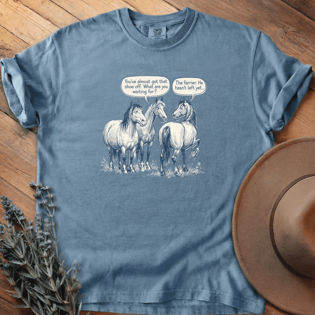 Farrier Cartoon T-Shirt - Horse Graphic Tee - Gift for Horse Lovers - Unisex