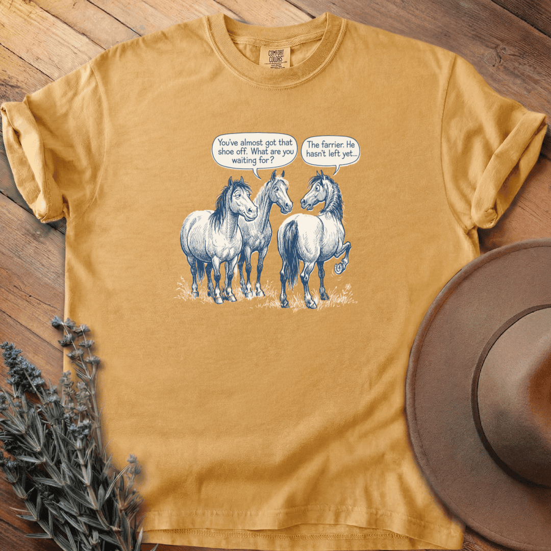 Farrier Cartoon T-Shirt - Horse Graphic Tee - Gift for Horse Lovers - Unisex