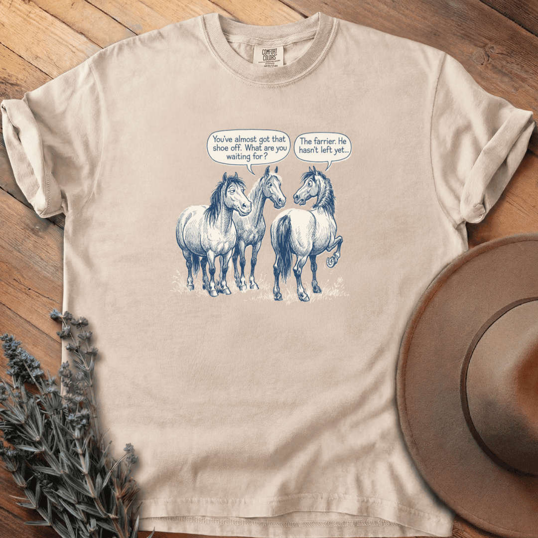 Farrier Cartoon T-Shirt - Horse Graphic Tee - Gift for Horse Lovers - Unisex