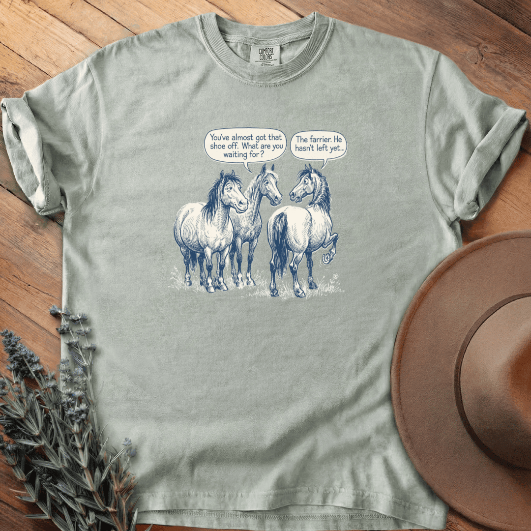 Farrier Cartoon T-Shirt - Horse Graphic Tee - Gift for Horse Lovers - Unisex