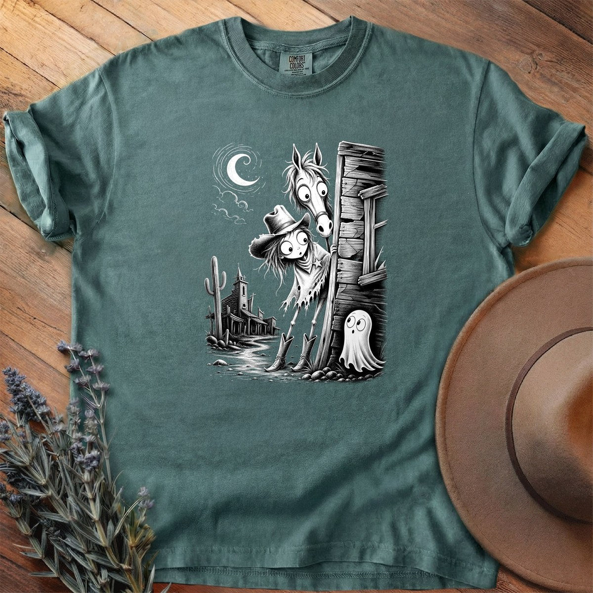 Ghost Town Sheriff T-Shirt - Horse Graphic Tee - Gift for Horse Lovers - Unisex