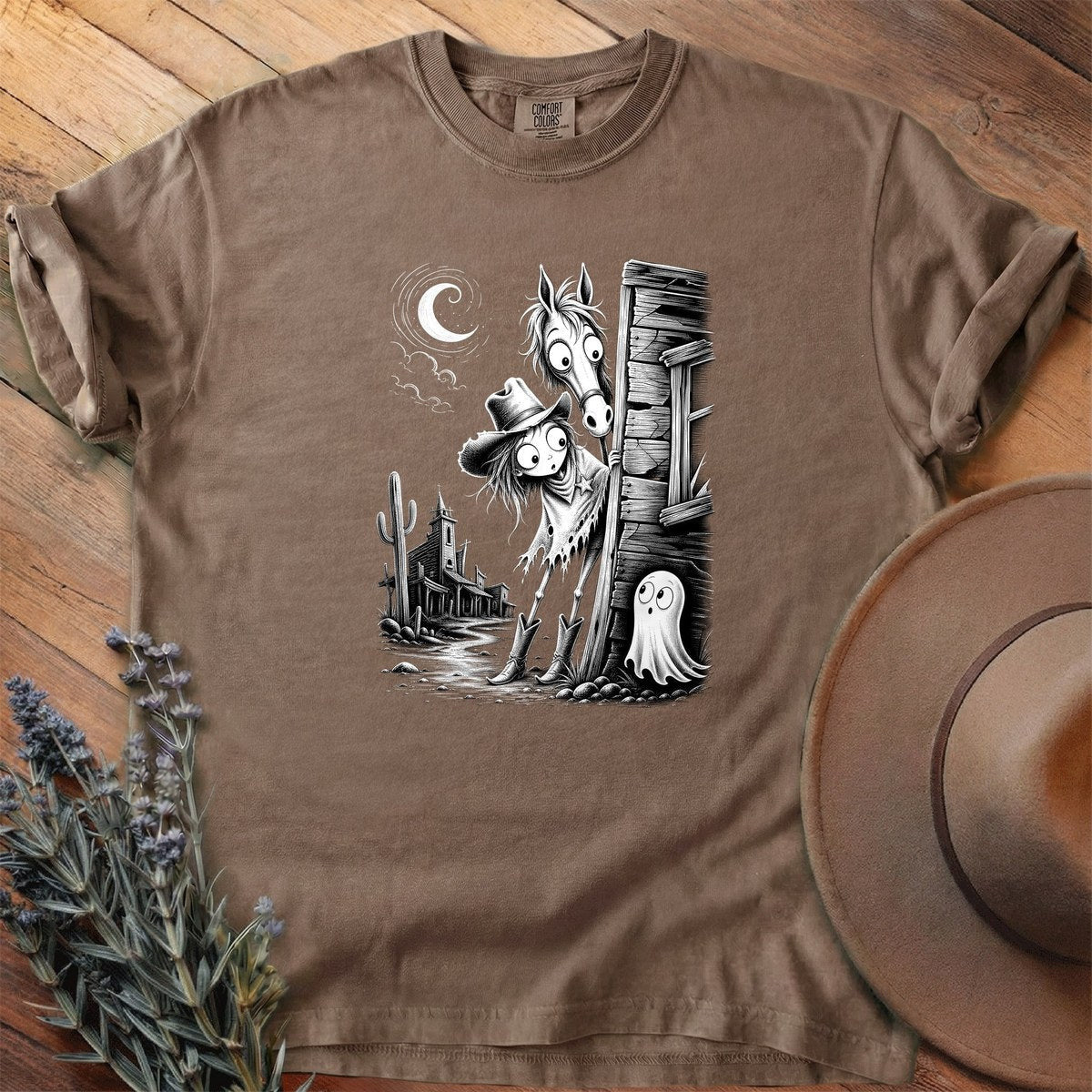 Ghost Town Sheriff T-Shirt - Horse Graphic Tee - Gift for Horse Lovers - Unisex