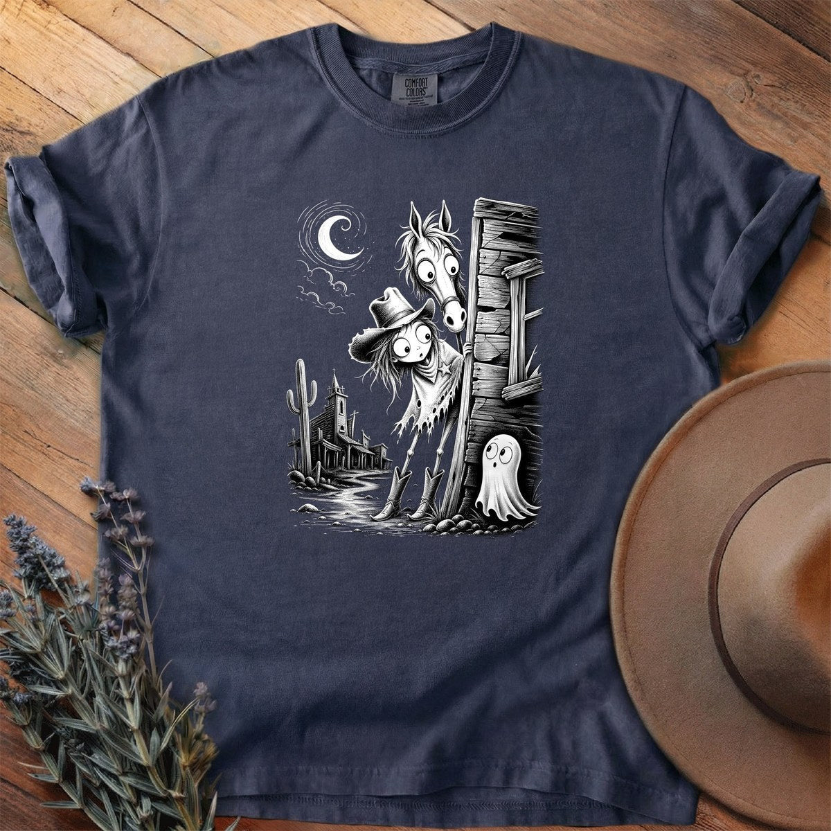 Ghost Town Sheriff T-Shirt - Horse Graphic Tee - Gift for Horse Lovers - Unisex