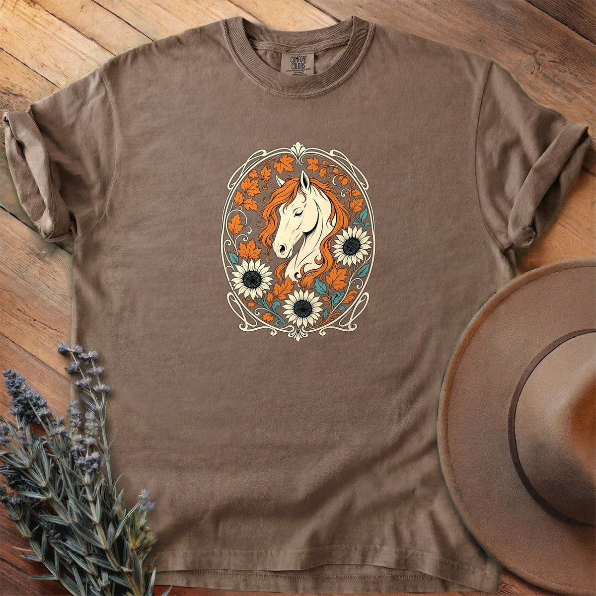 Harvest Season Mare T-Shirt - Horse Graphic Tee - Gift for Horse Lovers - Unisex