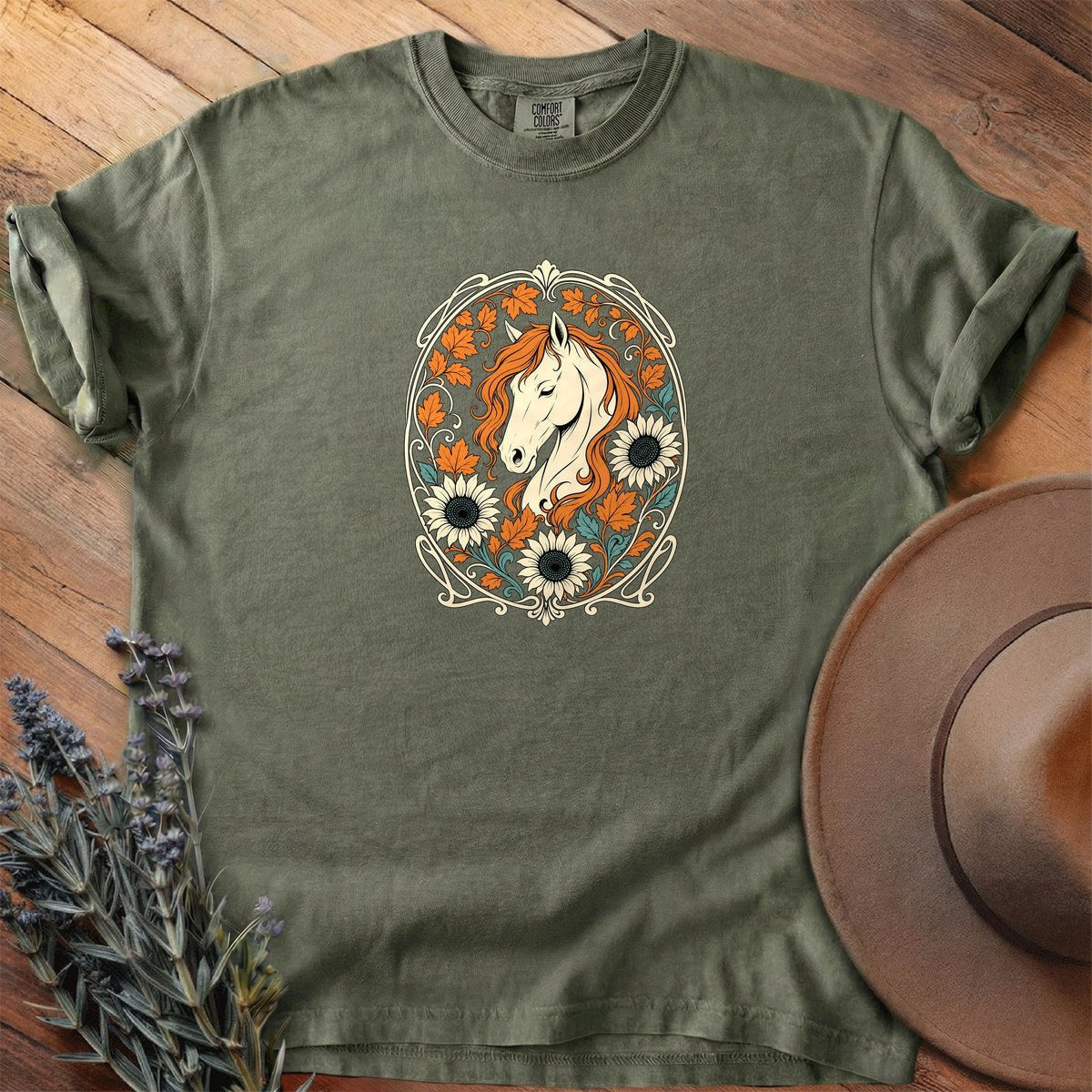 Harvest Season Mare T-Shirt - Horse Graphic Tee - Gift for Horse Lovers - Unisex