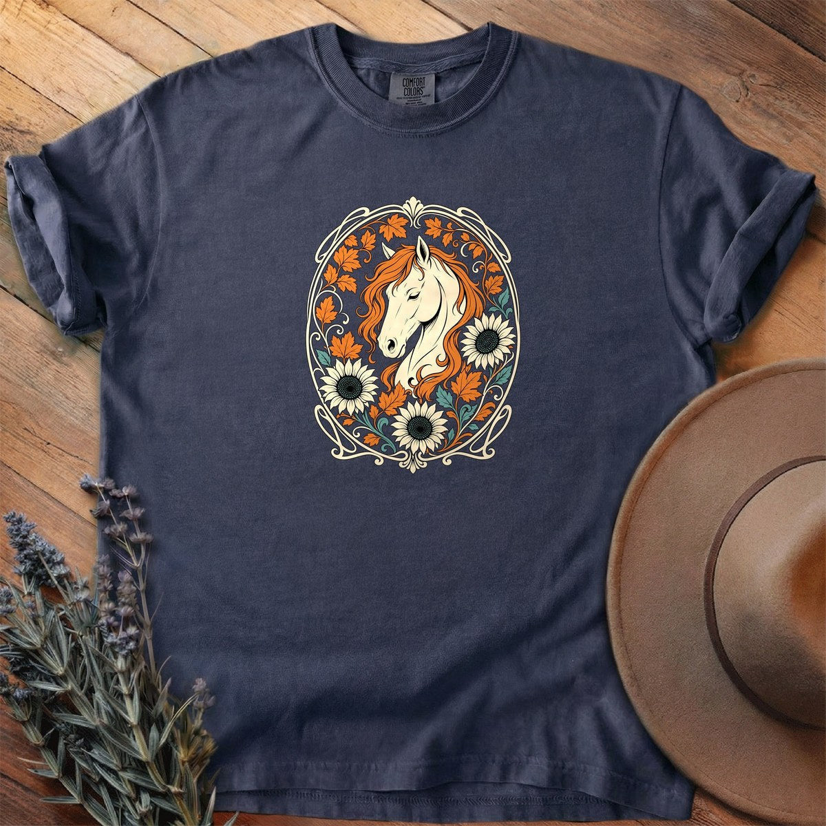 Harvest Season Mare T-Shirt - Horse Graphic Tee - Gift for Horse Lovers - Unisex