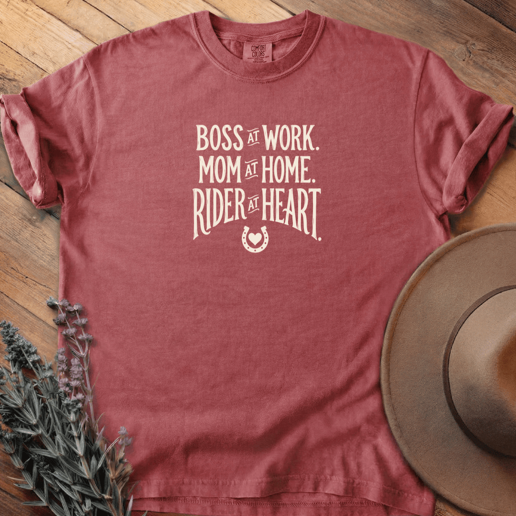 Rider at Heart 2 T-Shirt - Horse Graphic Tee - Gift for Horse Lovers - Unisex