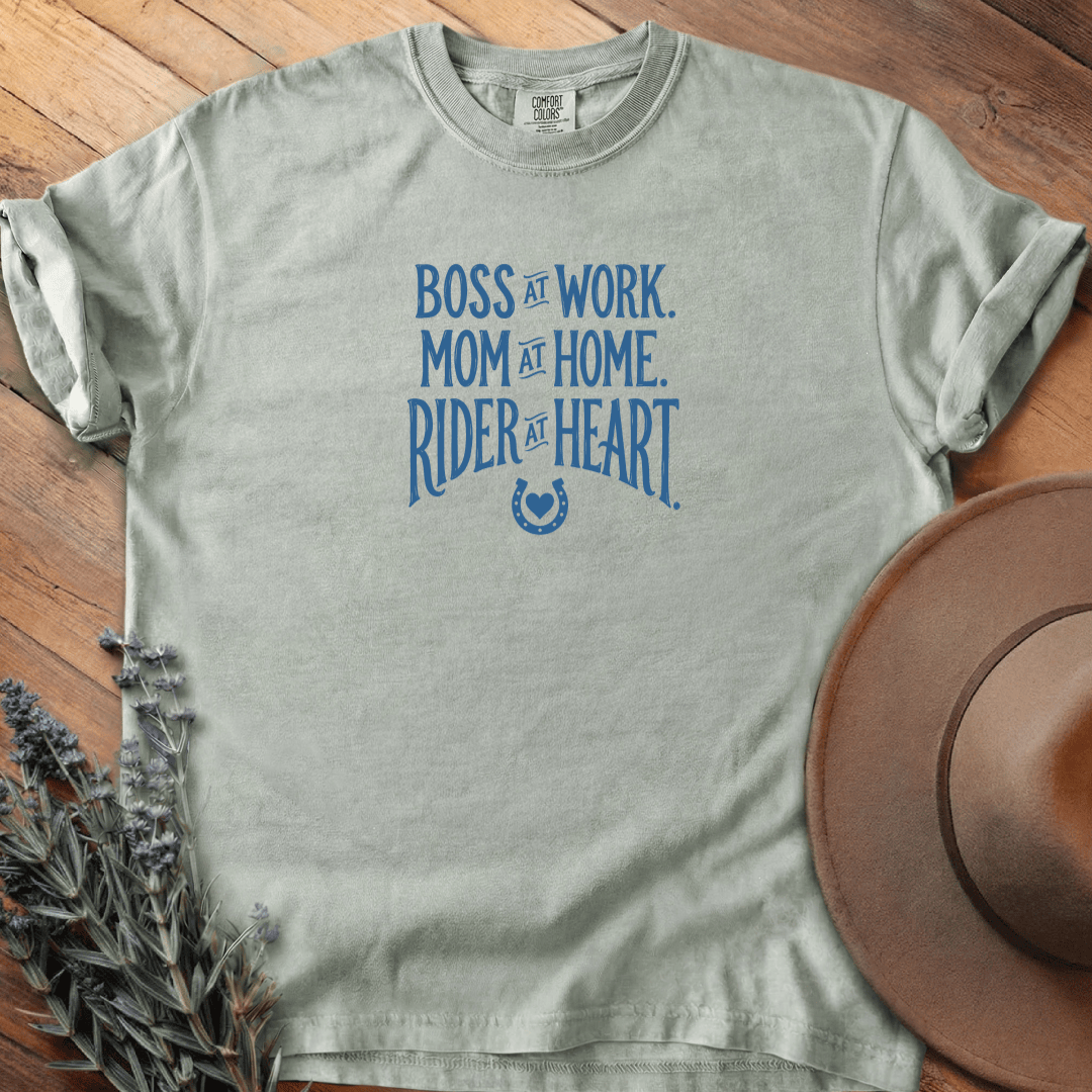 Rider at Heart 2 T-Shirt - Horse Graphic Tee - Gift for Horse Lovers - Unisex