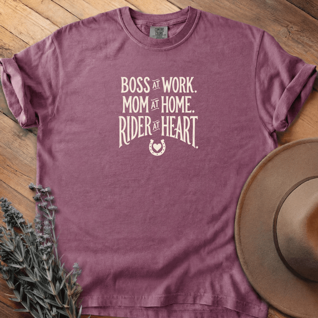 Rider at Heart 2 T-Shirt - Horse Graphic Tee - Gift for Horse Lovers - Unisex