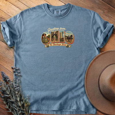 Greetings From Ohio T-Shirt - Horse Graphic Tee - Gift for Horse Lovers - Unisex