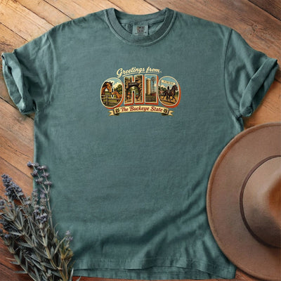 Greetings From Ohio T-Shirt - Horse Graphic Tee - Gift for Horse Lovers - Unisex