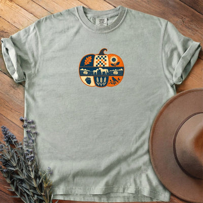 Mare And Foal Harvest Pumpkin T-Shirt - Horse Graphic Tee - Gift for Horse Lovers - Unisex