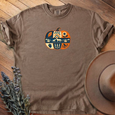 Mare And Foal Harvest Pumpkin T-Shirt - Horse Graphic Tee - Gift for Horse Lovers - Unisex