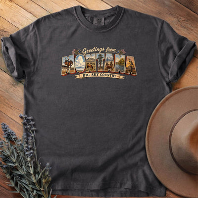 Greetings From Montana T-Shirt - Horse Graphic Tee - Gift for Horse Lovers - Unisex