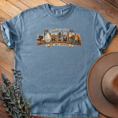 Greetings From Montana T-Shirt - Horse Graphic Tee - Gift for Horse Lovers - Unisex