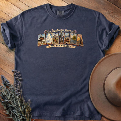 Greetings From Montana T-Shirt - Horse Graphic Tee - Gift for Horse Lovers - Unisex