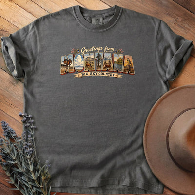 Greetings From Montana T-Shirt - Horse Graphic Tee - Gift for Horse Lovers - Unisex