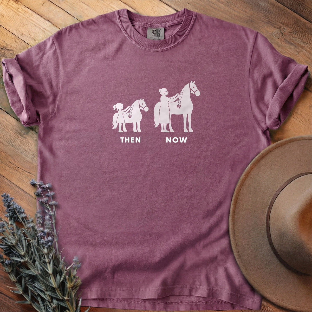 Then And Now 6 T-Shirt - Horse Graphic Tee - Gift for Horse Lovers - Unisex