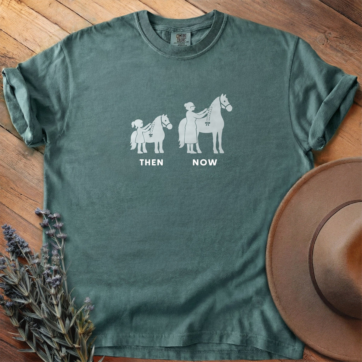 Then And Now 6 T-Shirt - Horse Graphic Tee - Gift for Horse Lovers - Unisex