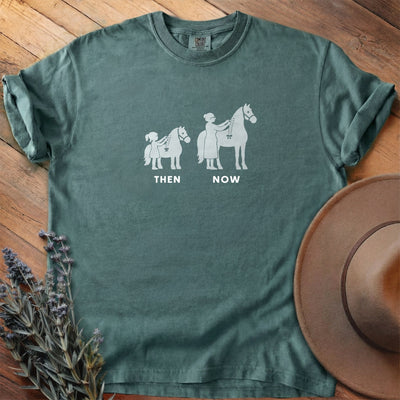 Then And Now 6 T-Shirt - Horse Graphic Tee - Gift for Horse Lovers - Unisex